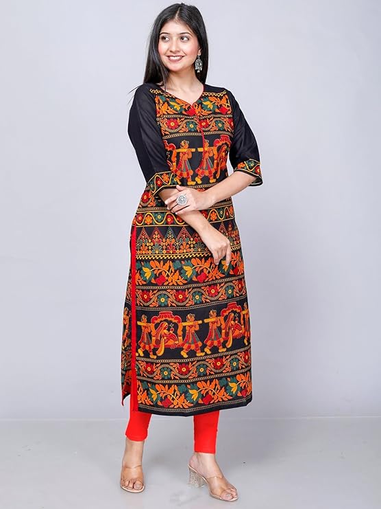 Jevi Prints Women's Cotton Printed Kurti